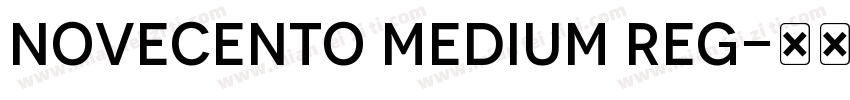 Novecento Medium Reg字体转换